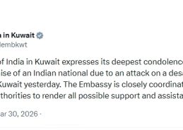 Indian Embassy in Kuwait extends condolences at tragic demise of Indian national due to attack on desalination facility