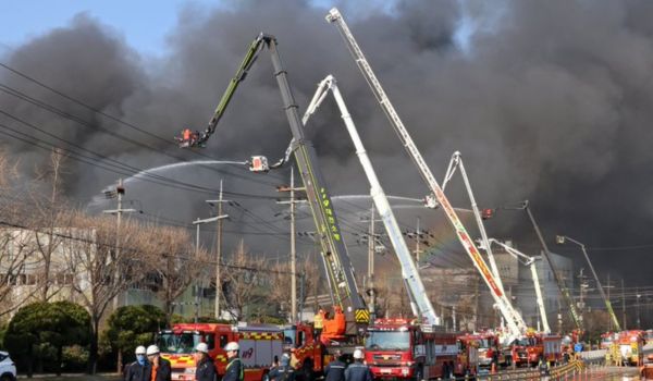South Korea Auto Parts Plant Fire Kills 14, Injures 59 in Daejeon