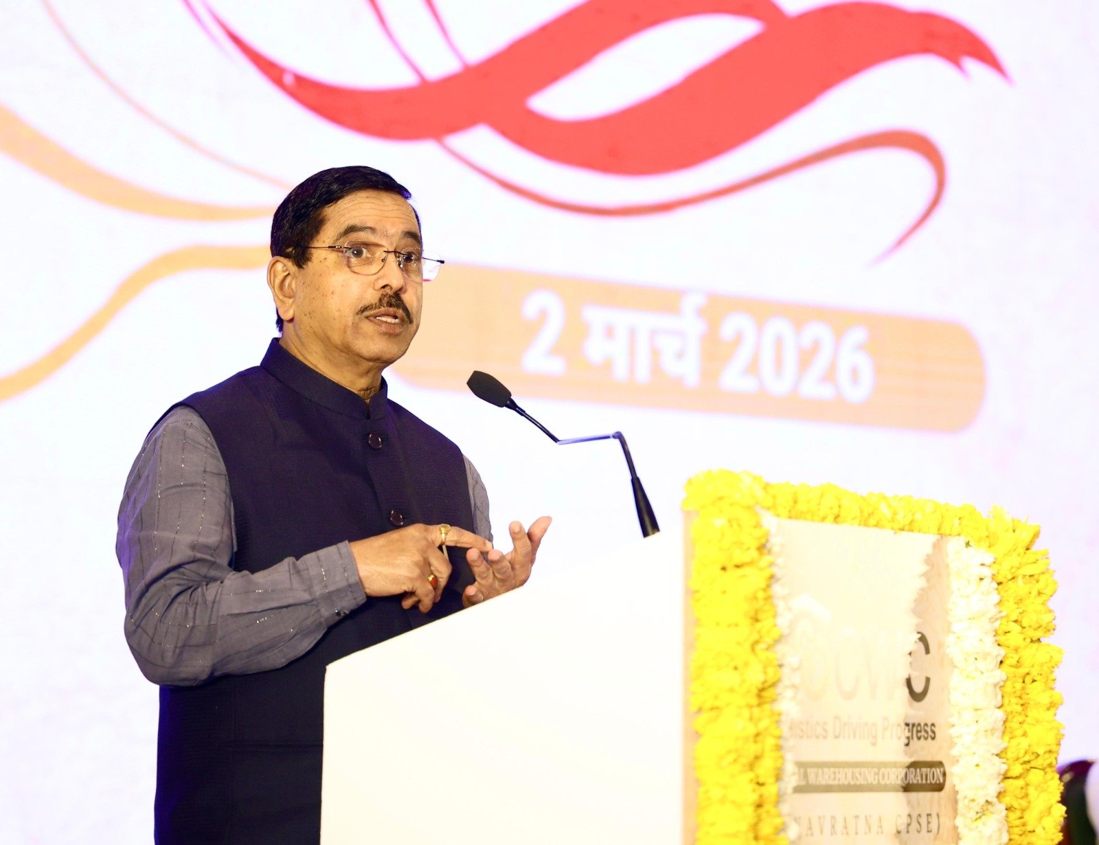 Govt aims to reduce India’s logistics cost to below 10% by 2030 for development of country: Union Minister Pralhad Joshi