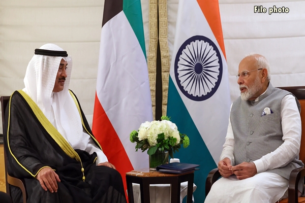 PM Modi and Crown Prince of Kuwait discuss safe and free navigation through Strait of Hormuz 