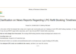 Govt Refutes Claims of 45-Day LPG Booking Timelines for Pradhan Mantri Ujjwala Yojana