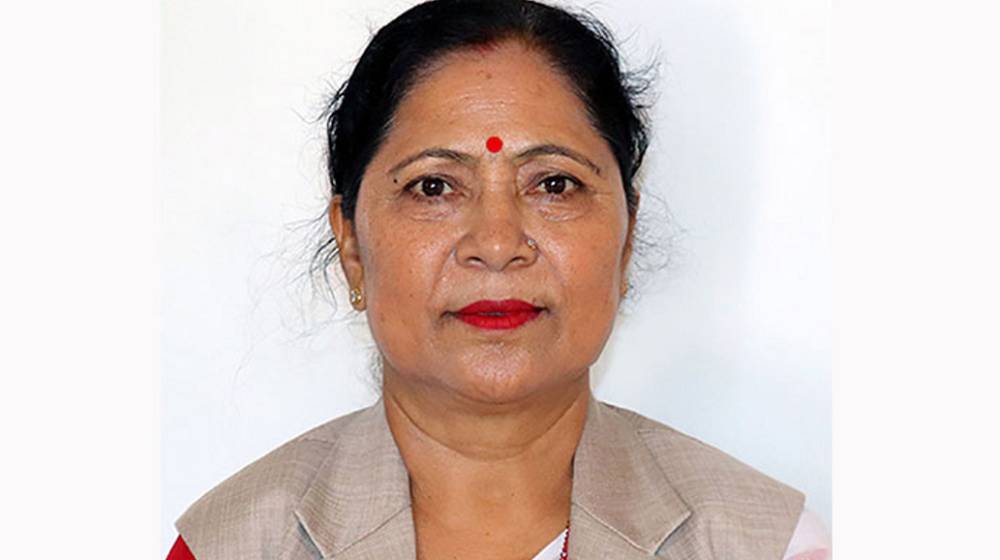 Lumbini Province Assembly Member Rekha Sharma of CPN (UML) detained by police personnel