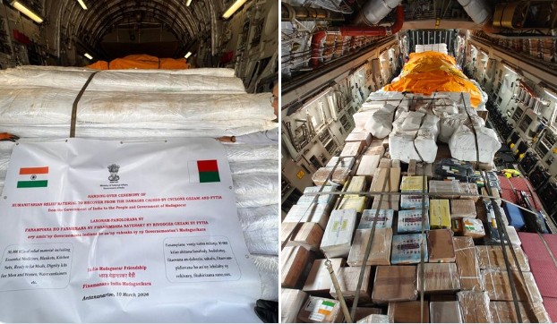 भारत ने मेडागास्कर को भेजी मानवीय सहायता