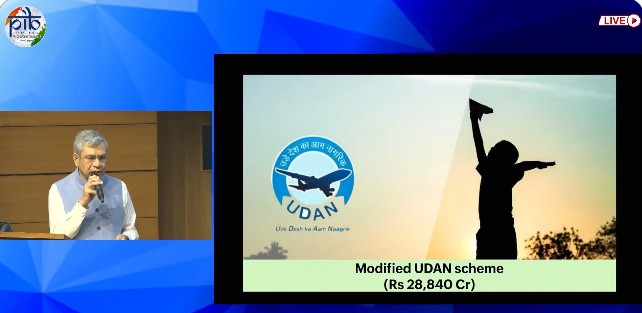 केंद्रीय मंत्रिमंडल ने संशोधित उड़ान योजना को 10 वर्षों के लिए 28,840 करोड़ रुपये के परिव्यय के साथ मंजूरी दी