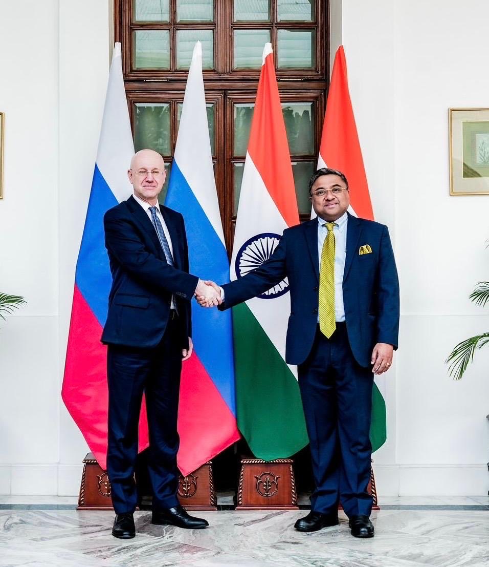 Secretary (West) of MEA Sibi George co-chairs 7th India-Russia UN Consultations with Russian Deputy Foreign Minister Alexander Alimov