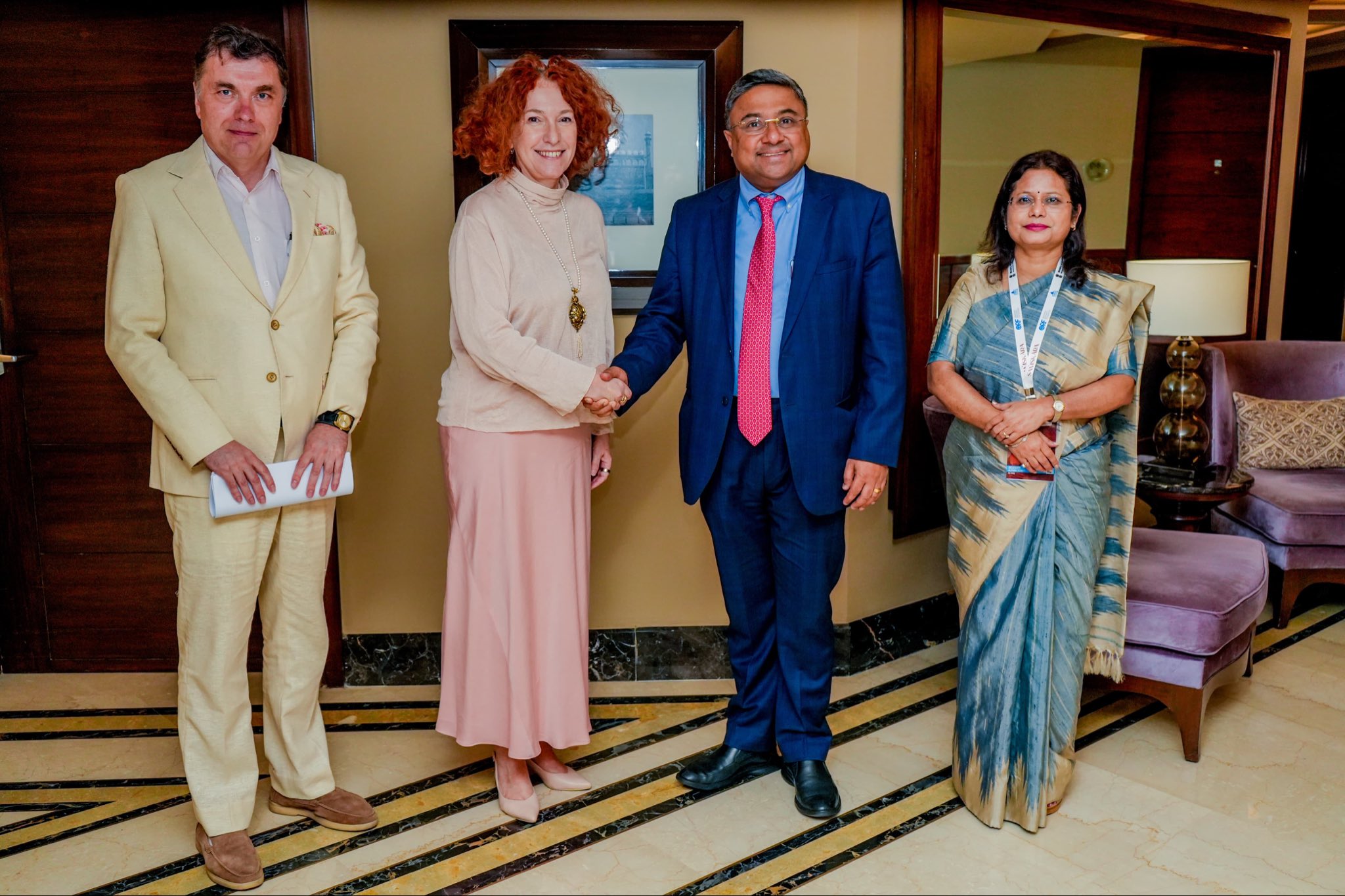 Secretary in MEA, Sibi George, meets with Special Envoy for strategic connectivity & national coordinator