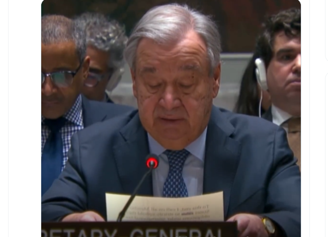 UN Secretary-General António Guterres condemns US-Israeli airstrikes