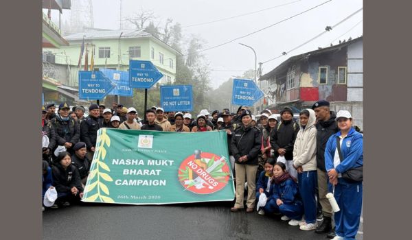 Namchi District Police Organises Nasha Mukt Bharat Abhiyan Awareness Campaign in Sikkim