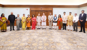 PM Modi Meets Trustees of Indira Gandhi National Centre for the Arts in New Delhi