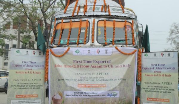 India facilitates export of 25 metric tonnes of Assam’s GI-tagged Joha Rice to UK and Italy