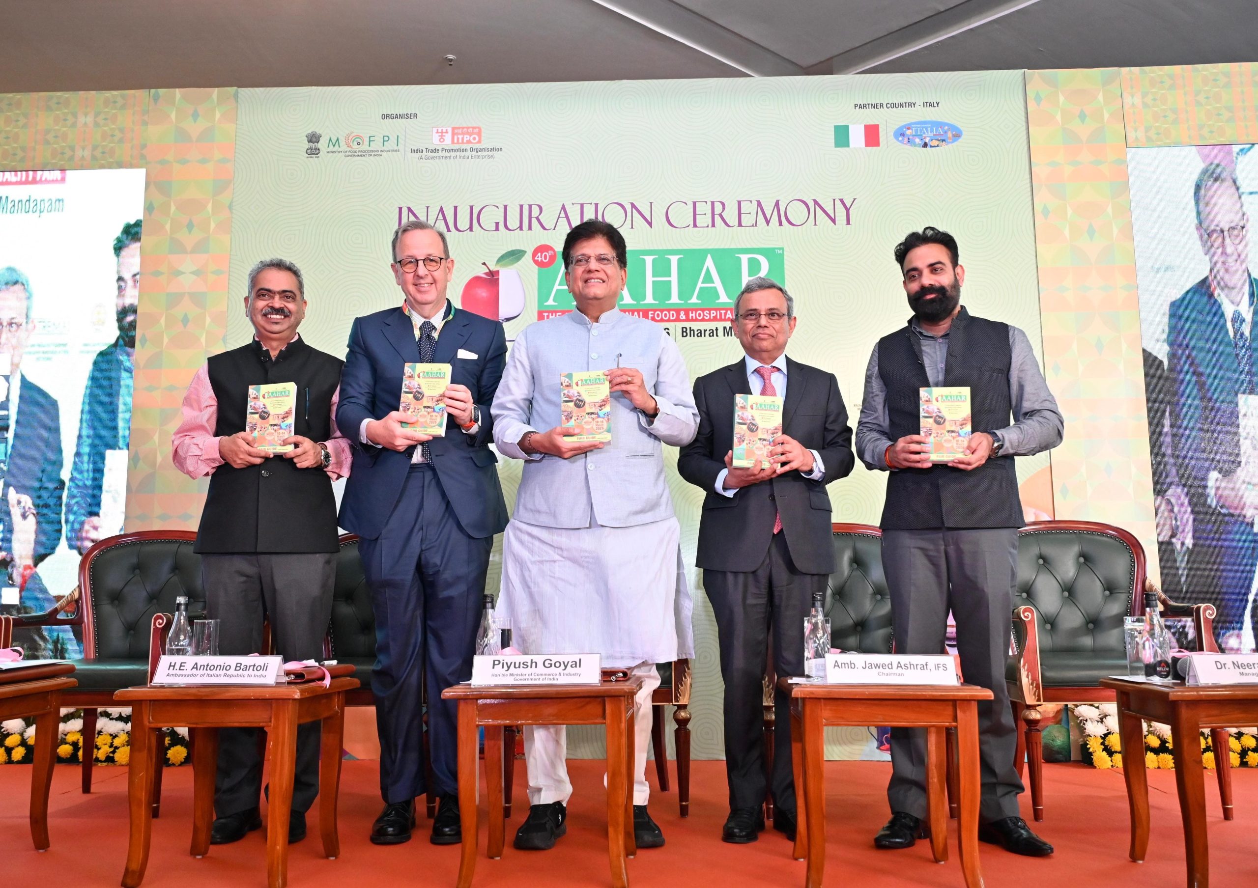 Commerce Minister Piyush Piyush Goyal Inaugurates 40th AAHAR International Food and Hospitality Fair