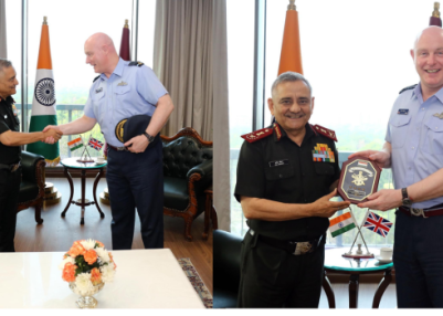 CDS General Anil Chauhan Meets UK’s Air Chief Marshal in New Delhi