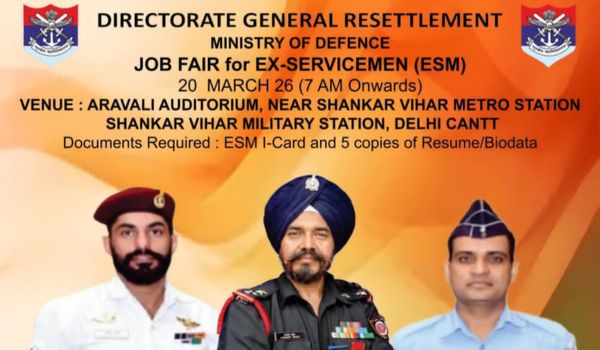 Defence Ministry to organise job fair for ex-servicemen in New Delhi