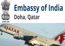 Indian Embassy in Doha Reports 1,100 Indians Travel to India on Qatar Airways Flights Yesterday
