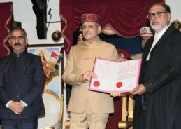 Kavinder Gupta takes oath as 30th Governor of Himachal Pradesh