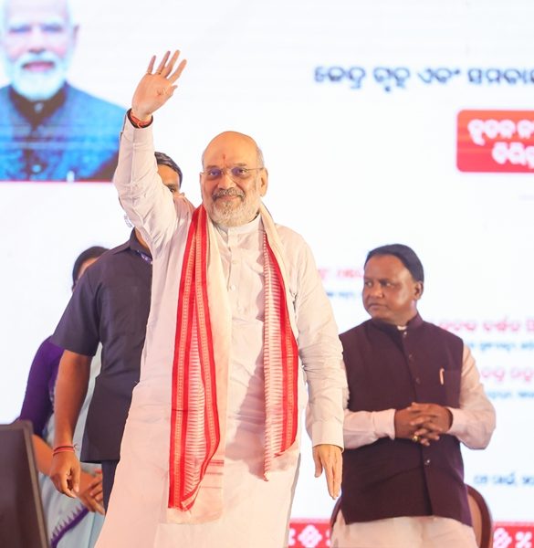 HM Amit Shah launches development projects worth over three thousand and 700 crore rupees in Odisha