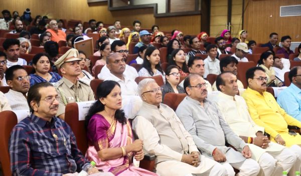 MP Governor Mangubhai Patel joins divyang children to listen to PM Modi’s ‘Mann Ki Baat’ programme