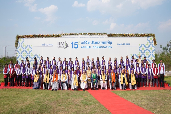 VP Radhakrishnan Attends 15th Convocation of IIM Ranchi