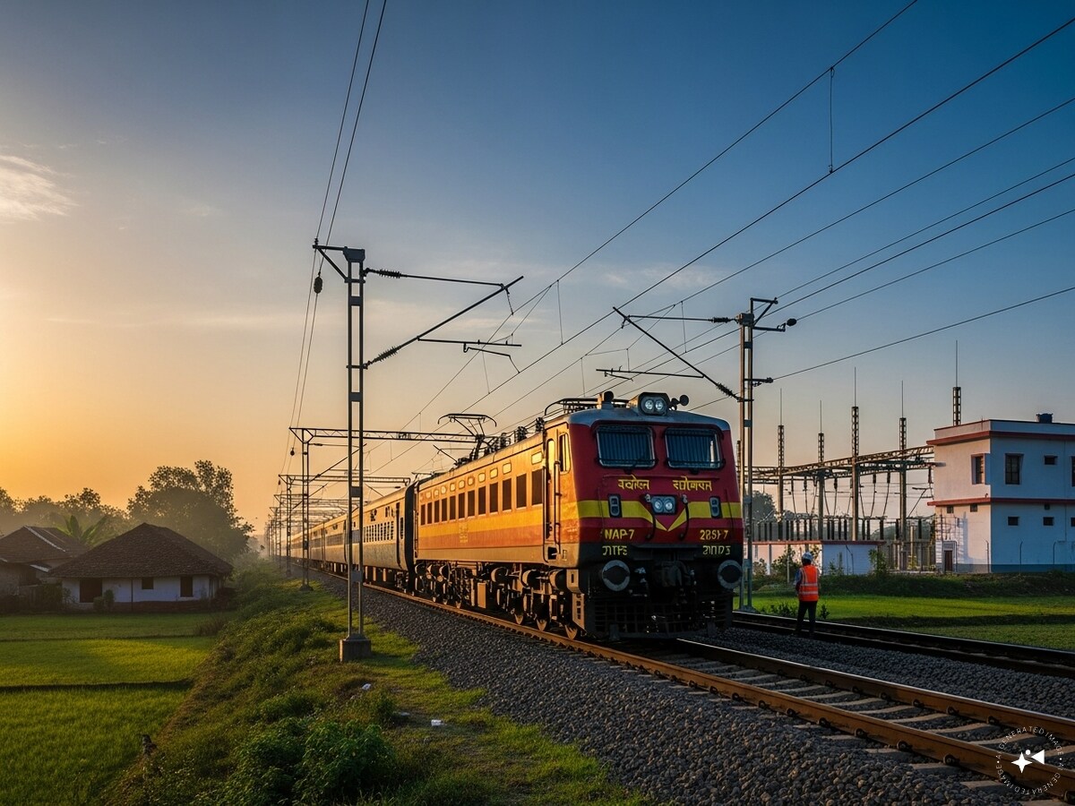 भारतीय रेलवे की बड़ी उप्लब्धि, ब्रॉड गेज रेलमार्ग का 99% हिस्सा विद्युतीकृत हुआ