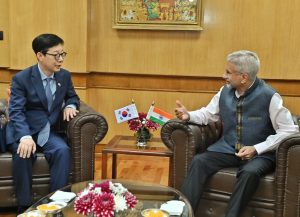 EAM Dr S Jaishankar holds meeting with Vice Foreign Minister of Republic of Korea, Park Yoon-joo