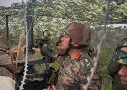 J&K: General Officer Commanding in Chief, Northern Command of Army, Lt Gen Pratik Sharma visits forward post along LoC in Rajouri 