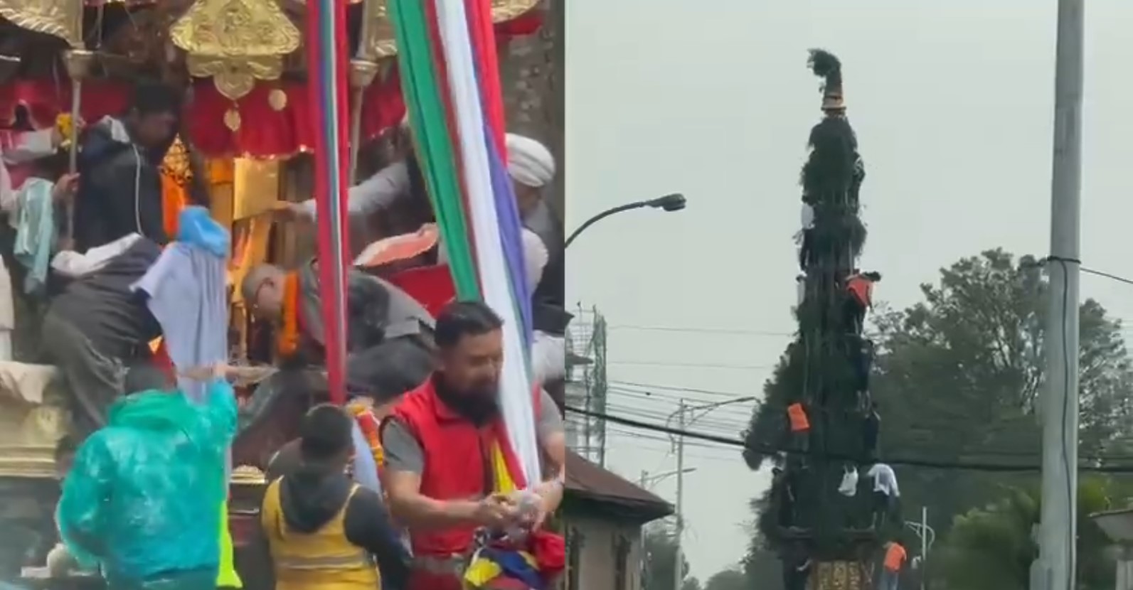 Kathmandu witnesses festivity of music & dance with locals crowding route of Procession of Seto Machhindranath Jatra