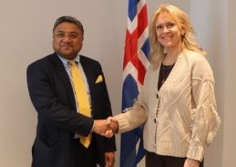 MEA Secretary Sibi George meets Iceland Foreign Minister Þorgerður Katrín Gunnarsdóttir
