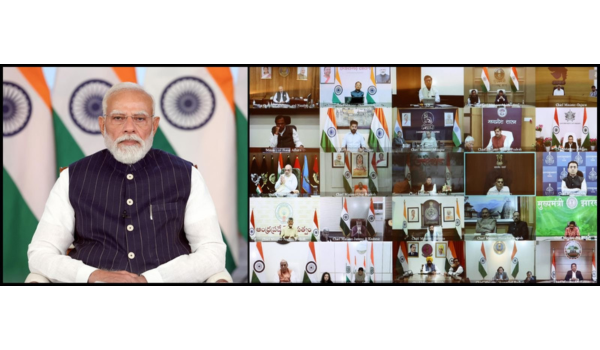 Prime Minister Narendra Modi holds virtual meeting with CMs to discuss fuel supply & inflation in wake of West Asia crisis