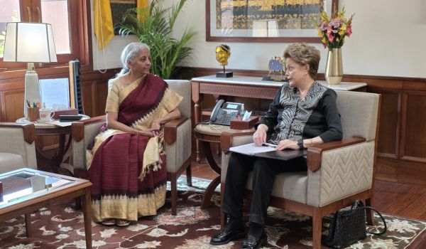 FM Nirmala Sitharaman meets President of New Development Bank 