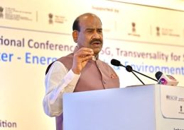 Lok Sabha Speaker Om Birla addresses the Water Transversality Global Awards and Conclave 2026 in New Delhi