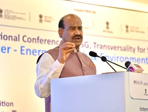 Lok Sabha Speaker Om Birla addresses the Water Transversality Global Awards and Conclave 2026 in New Delhi