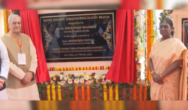 President Murmu inaugurates oncology block at Ramakrishna Mission Sevashrama Hospital in Vrindavan