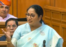 Delhi CM Rekha Gupta Presents ₹1.03 Lakh Crore Budget for 2026-27