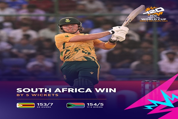 South Africa Beat Zimbabwe by 5 Wickets in Super 8 Clash of ICC Men’s T20 World Cup