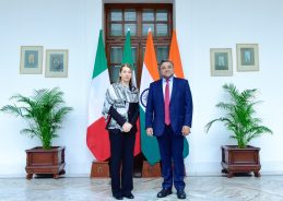 MEA Secretary (West), Sibi George & Italian Ambassador Nicoletta Bombardiere co-chair 9th Round of India-Italy FOC