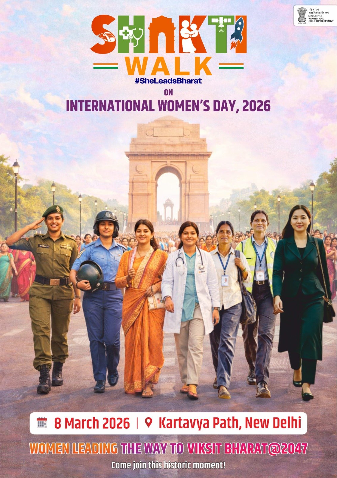 International Women’s Day: Women Participants from diverse fields will walk together in New Delhi tomorrow