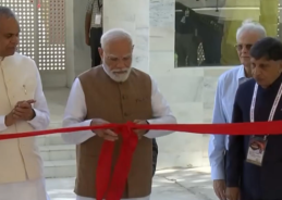 गुजरात दौरे पर प्रधानमंत्री मोदी, कोबा में सम्राट संप्रति संग्रहालय का किया उद्घाटन