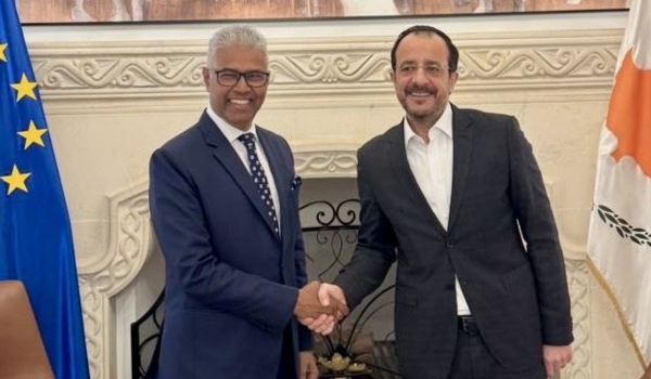 भारत के उच्चायुक्त ने साइप्रस के राष्ट्रपति से मुलाकात की