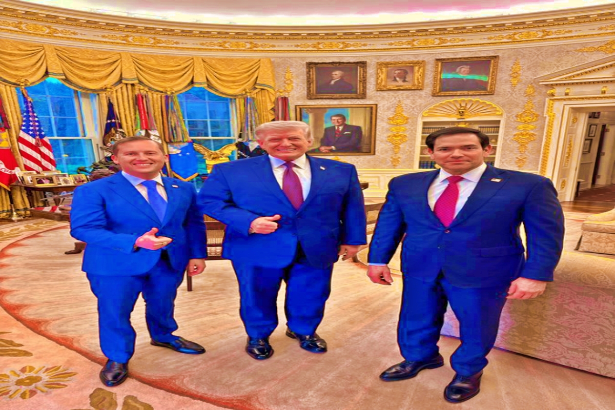 अमरीकी राजदूत सर्जियो गोर ने राष्‍ट्रपति डॉनल्‍ड ट्रम्‍प और वरिष्‍ठ अधिकारियों के साथ बैठक की