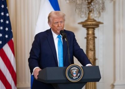 US is not ready to pull military forces out of efforts to secure the Strait of Hormuz, says President Donald Trump