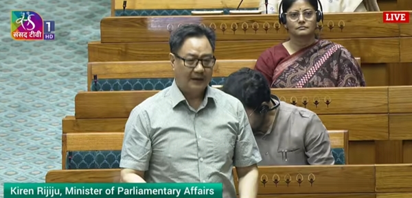 Union Minister Kiren Rijiju alleges Congress, Communist parties spreading misinformation on FCRA in Keralam