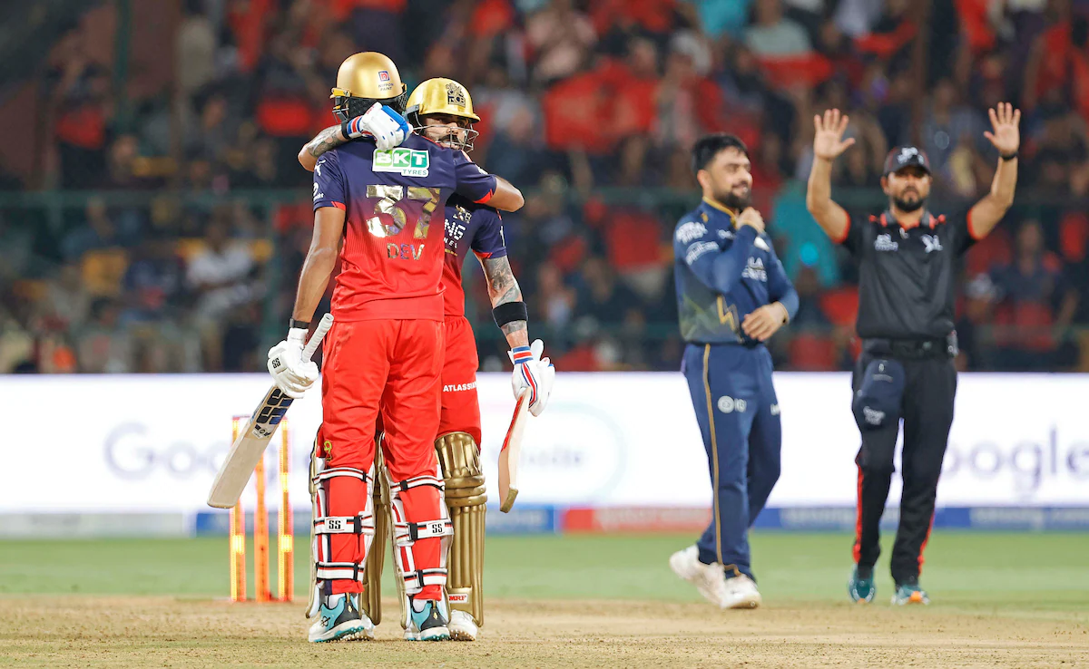 IPL: Defending Champions RCB Beat Gujarat Titans by Five Wickets