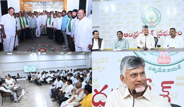 Andhra Pradesh: CM Chandrababu Naidu meets Amaravati farmers over second phase land pooling