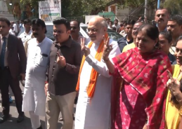 Gujarat Local Body Polls Underway; HM Amit Shah Casts Vote in Ahmedabad