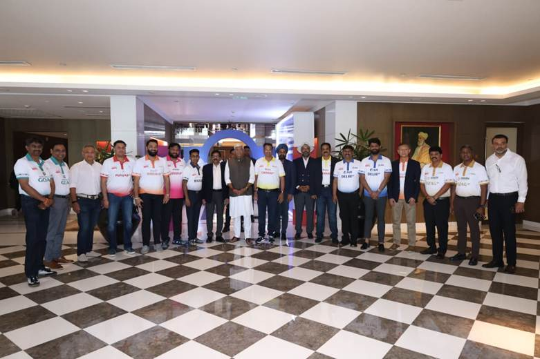 Union Minister Gajendra Singh Shekhawat attends official franchise launch of Indian Golf Premier League