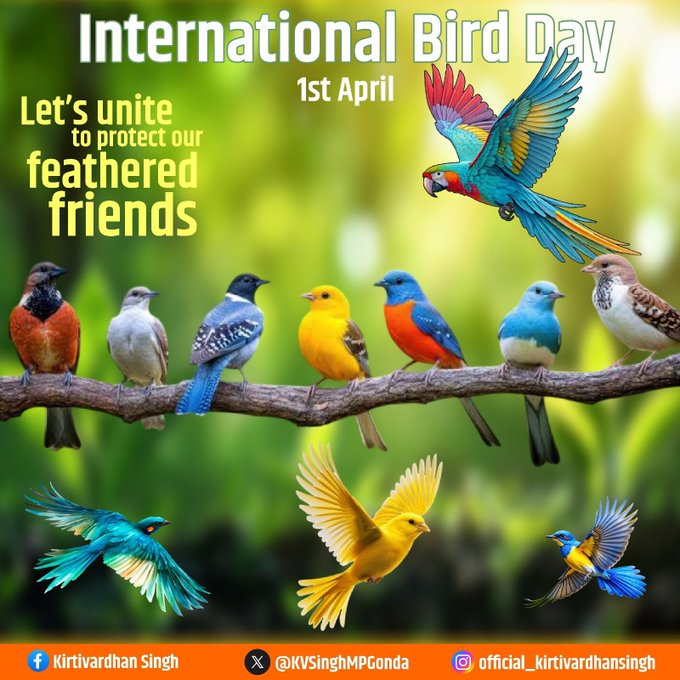 पक्षी प्रकृति के संदेशवाहक हैं, जो लोगों को पृथ्वी के नाजुक संतुलन की याद दिलाते हैं: केंद्रीय राज्य मंत्री कीर्ति वर्धन सिंह