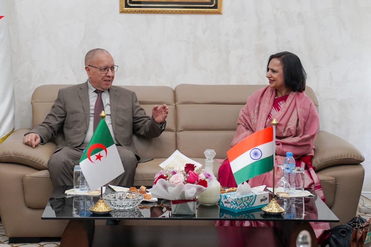 Secretary (South), MEA Dr Neena Malhotra meets Governor of Constantine, Abdelkhalek Sayouda