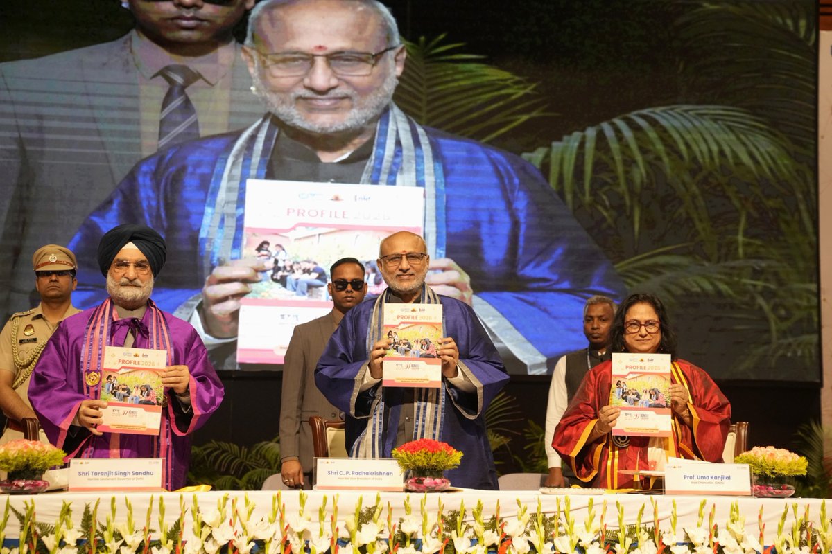 Vice President CP Radhakrishnan says nation’s strength lies in knowledge and skills at IGNOU convocation