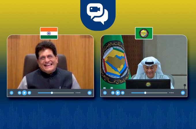केन्द्रीय मंत्री पीयूष गोयल ने गल्फ कोऑपरेशन काउंसिल के महासचिव से वर्चुअल बैठक में भारत-जीसीसी सहयोग पर चर्चा की