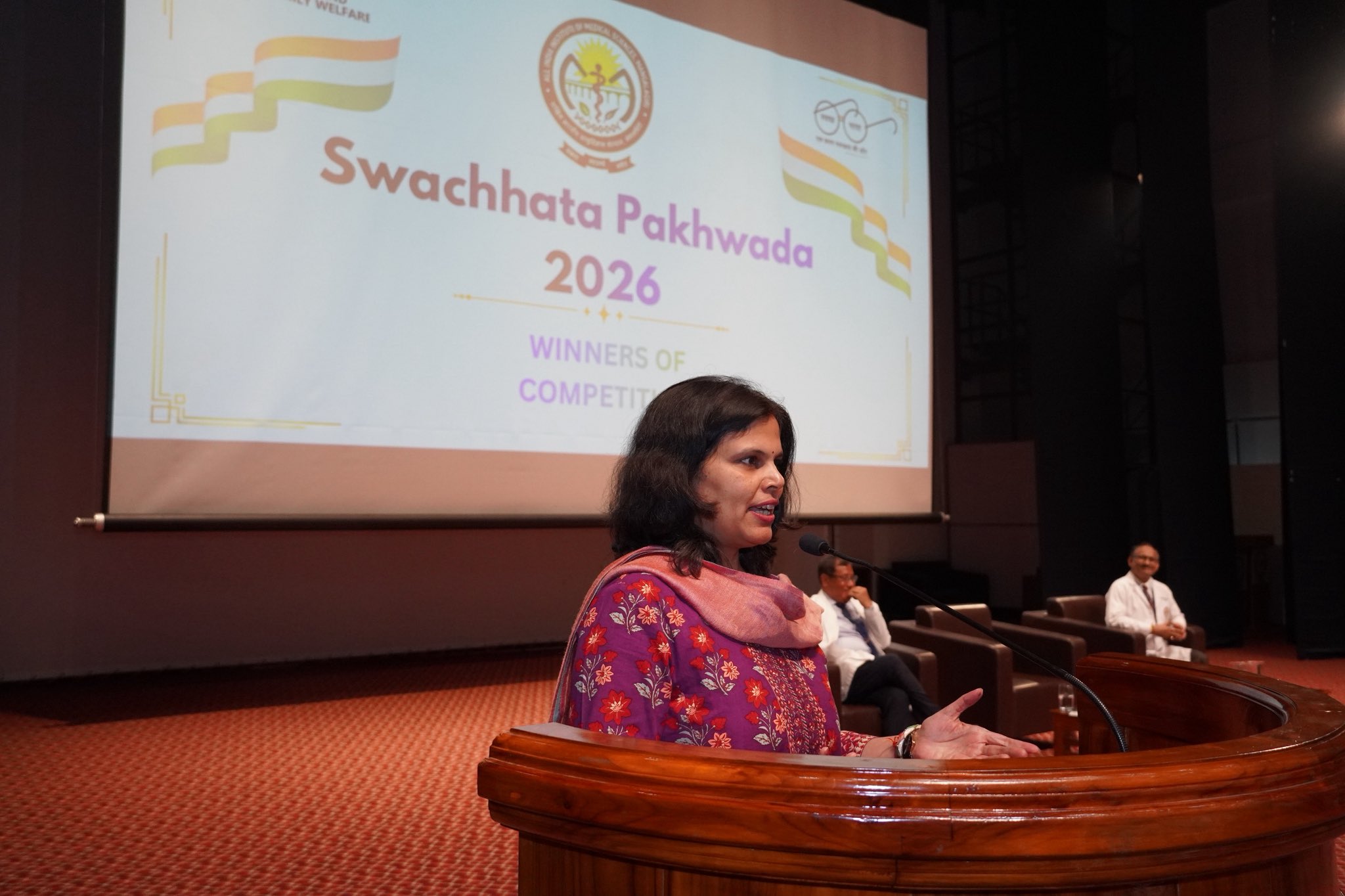 Union Health Secretary Punya Salila Srivastava visits AIIMS, Andhra Pradesh, to review ongoing activities under Swachhata Pakhwada